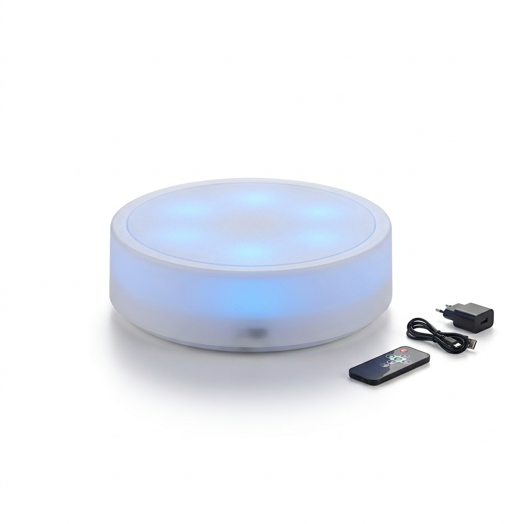 EXPOTEN KL-03825 светодиодная подставка для бокалов, 24 RGB+12W, с аккумулятором