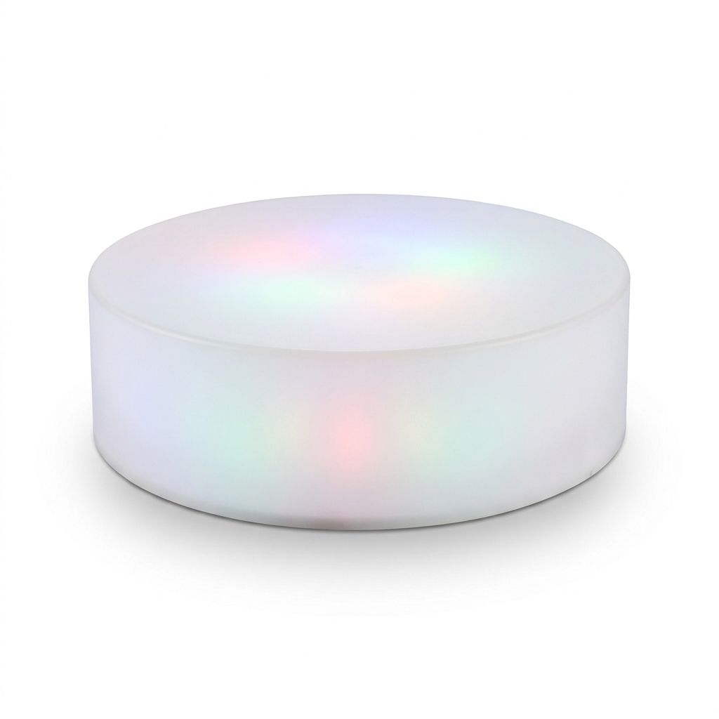 EXPOTEN KL-03828 подставка для экспозиции круглая, RGB+W (16 цветов), с пультом, с аккумулятором