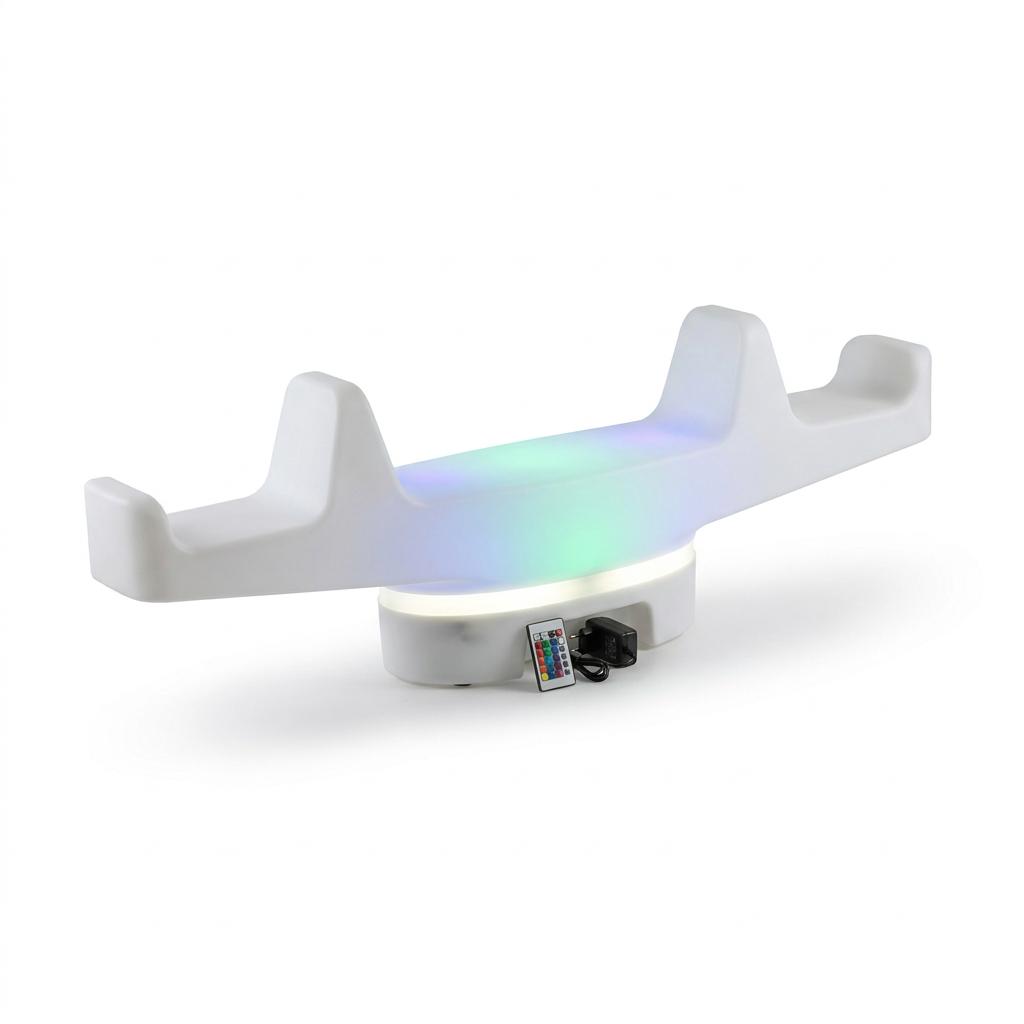 EXPOTEN KL-03833 качели-балансир светодиодные, RGB (16 цветов), с пультом, питание от сети, подсветка снизу