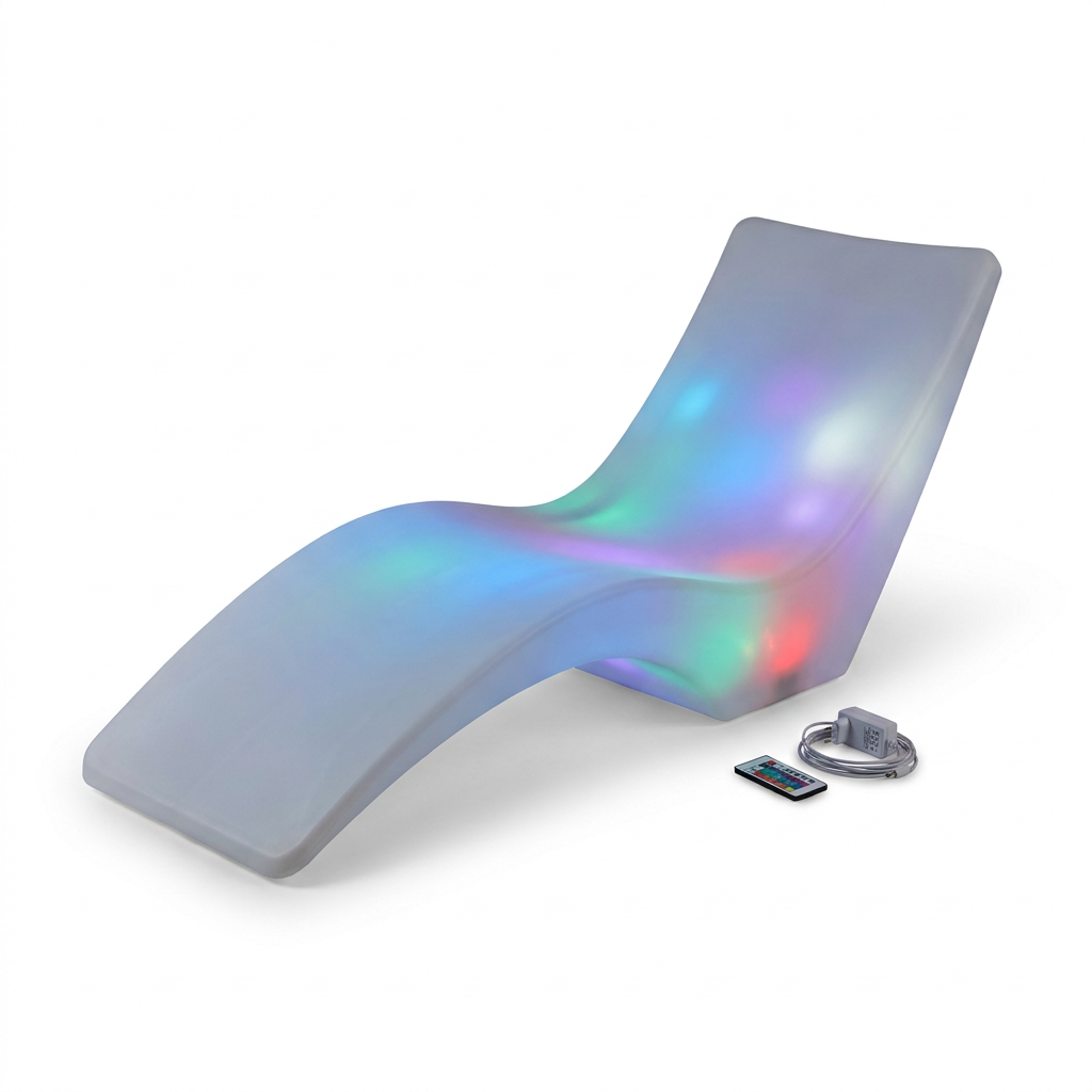 EXPOTEN KL-03844 лежак светодиодный, RGB+W, 16 цветов, с пультом, с аккумулятором