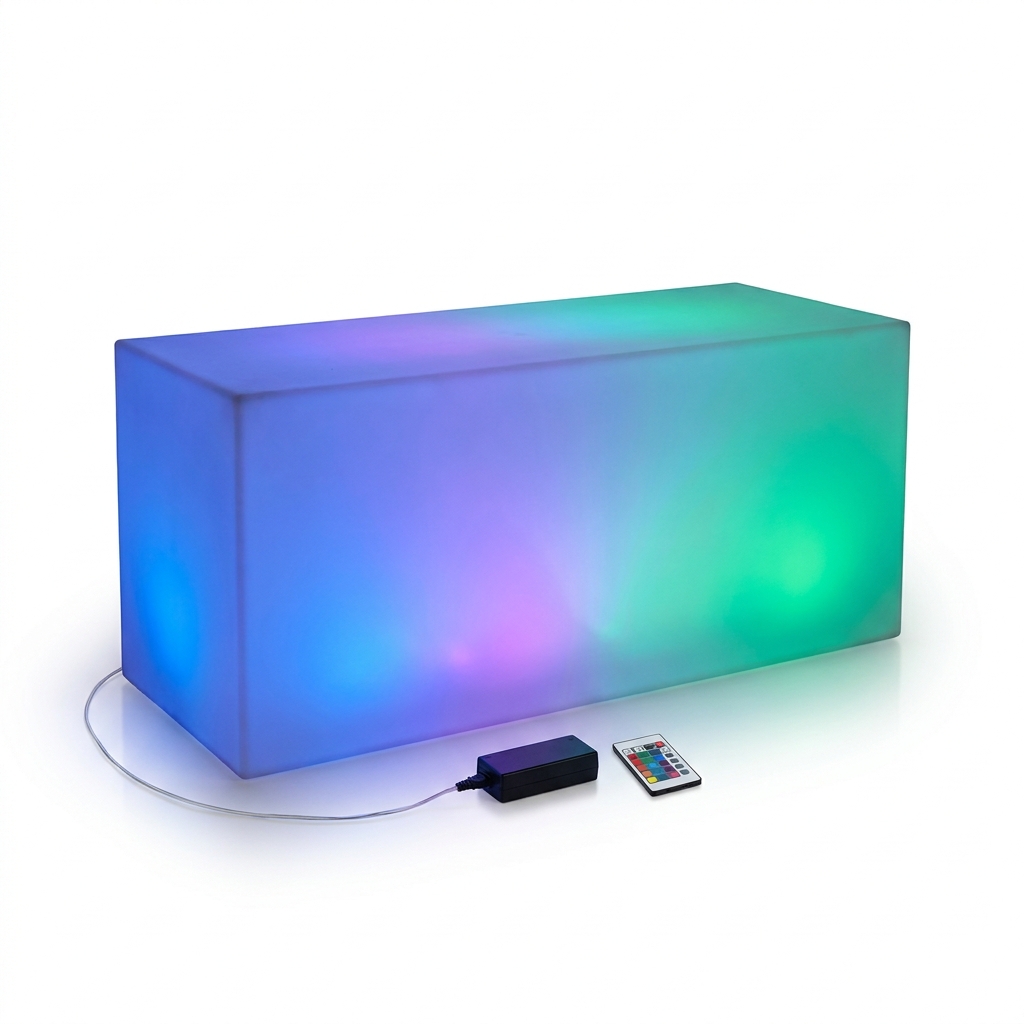 EXPOTEN KL-03847 светодиодный барный стол, RGB, 16 цветов, с пультом, без аккумулятора