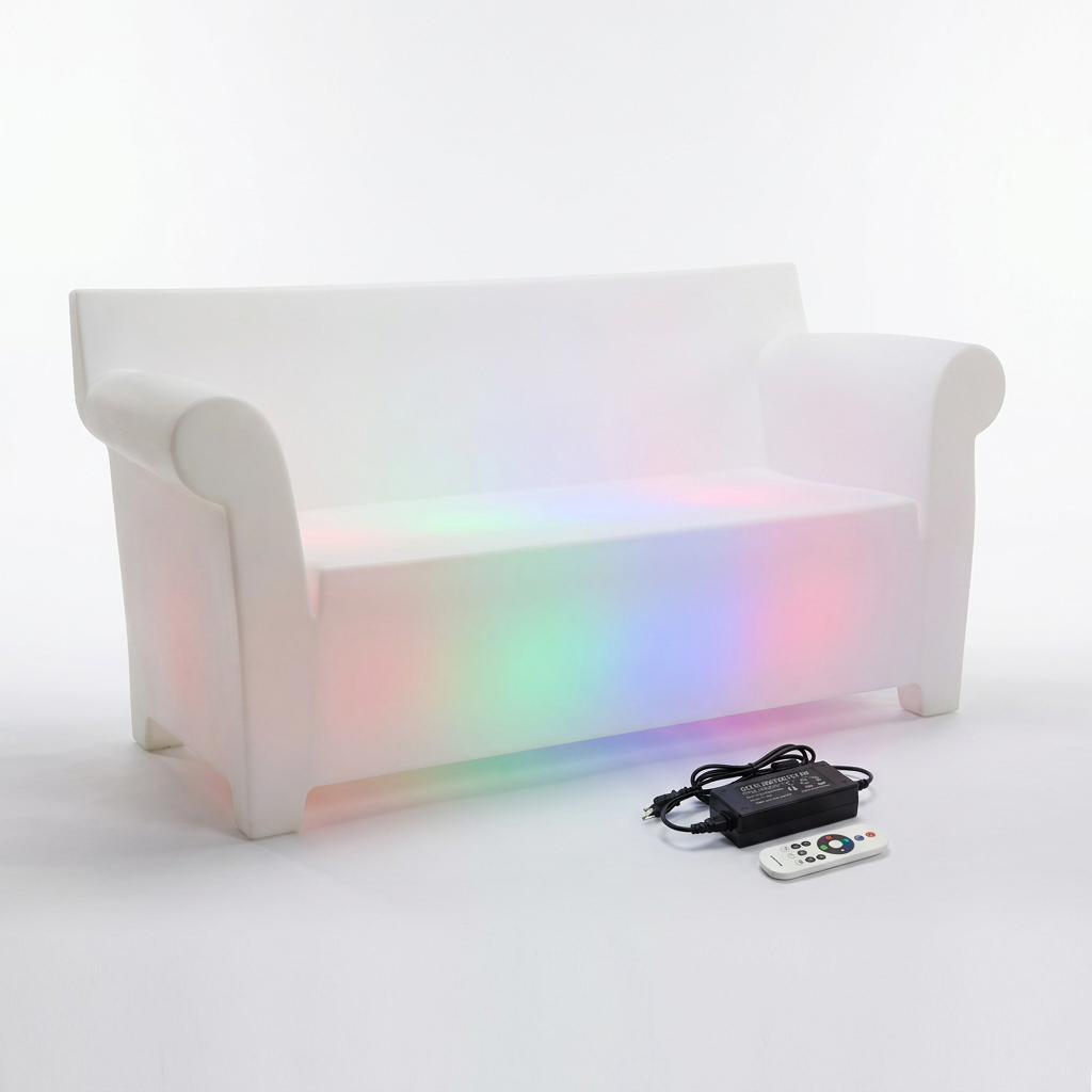 EXPOTEN KL-03848 светодиодная скамья, RGB, 16 цветов, с пультом, без аккумулятора
