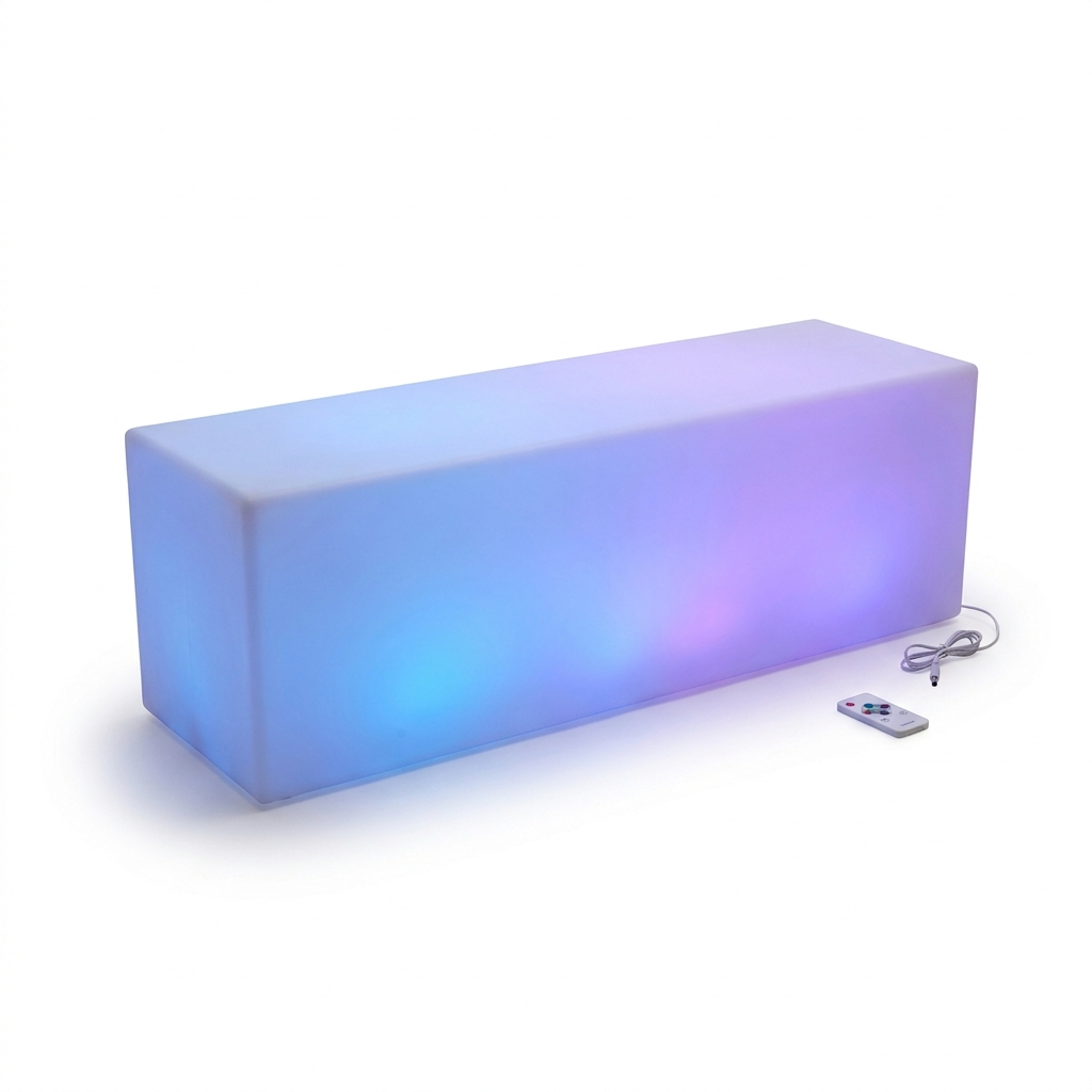 EXPOTEN KL-03849 светодиодная скамья, RGB, 16 цветов, с пультом, без аккумулятора