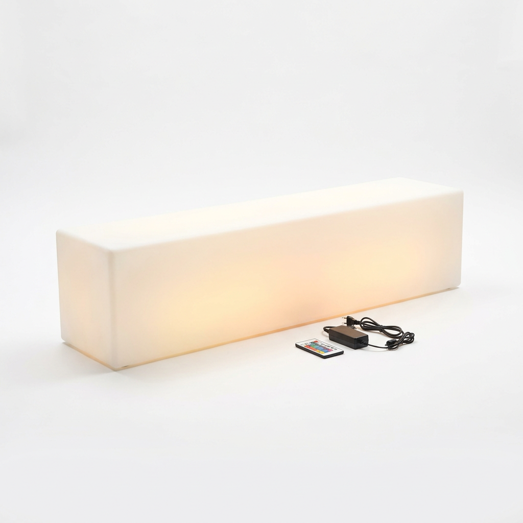 EXPOTEN KL-03853 светодиодная скамья, RGB 16 цветов, с пультом, без аккумулятора, питание от сети
