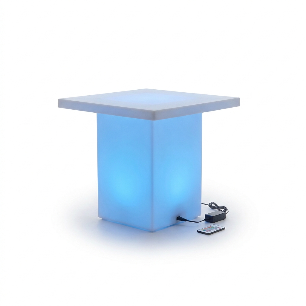 EXPOTEN KL-03854 светодиодный стол, RGB 16 цветов, с пультом, без аккумулятора, питание от сети