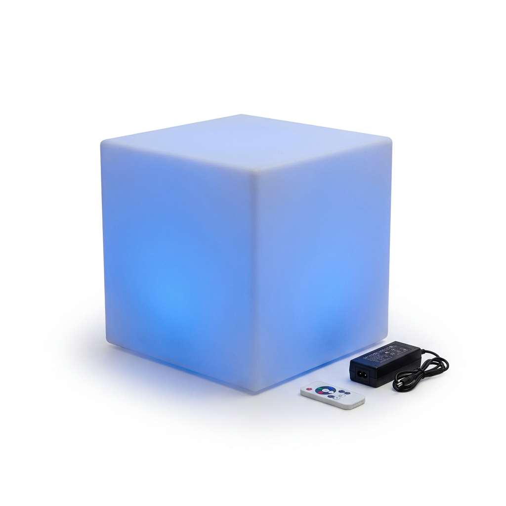 EXPOTEN KL-03855 светодиодный куб, RGB 16 цветов, с пультом