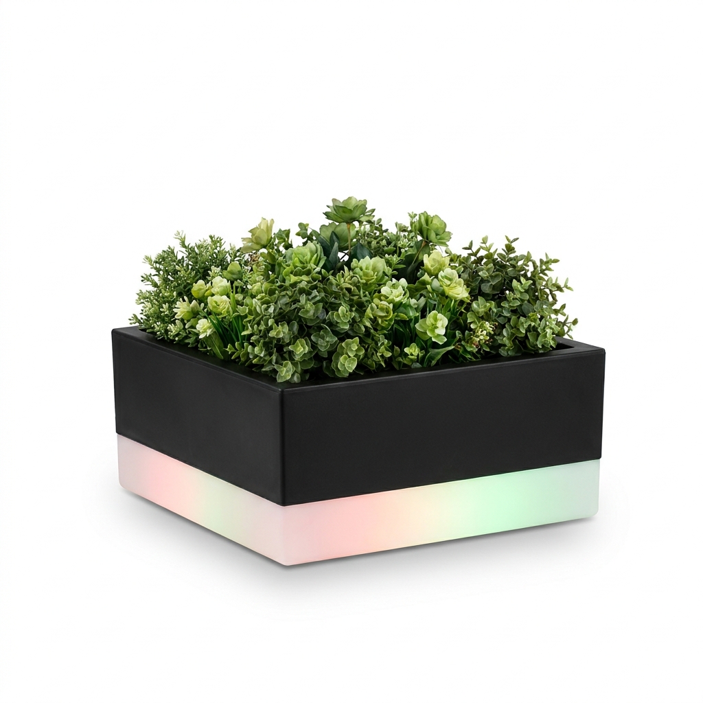EXPOTEN KL-03868 светодиодное кашпо RGB 16 цветов, с пультом, с аккумулятором, зарядка