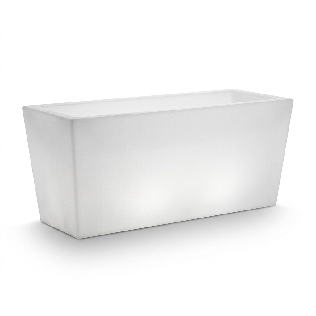 EXPOTEN KL-03876 светодиодное кашпо прямоугольное RGB+W, с пультом, аккумулятор, зарядка