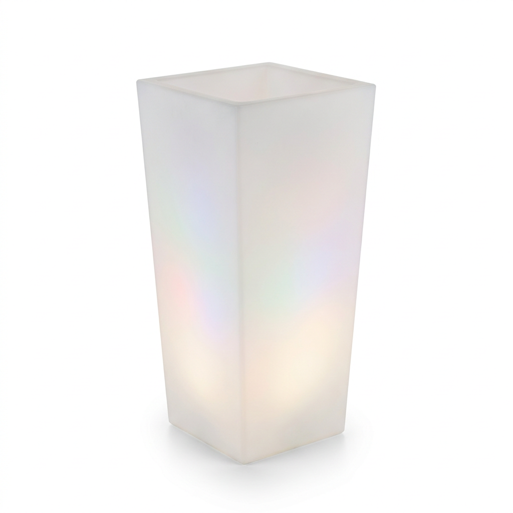 EXPOTEN KL-03878 цветочный горшок, RGB+W, с пультом, аккумулятор, зарядка