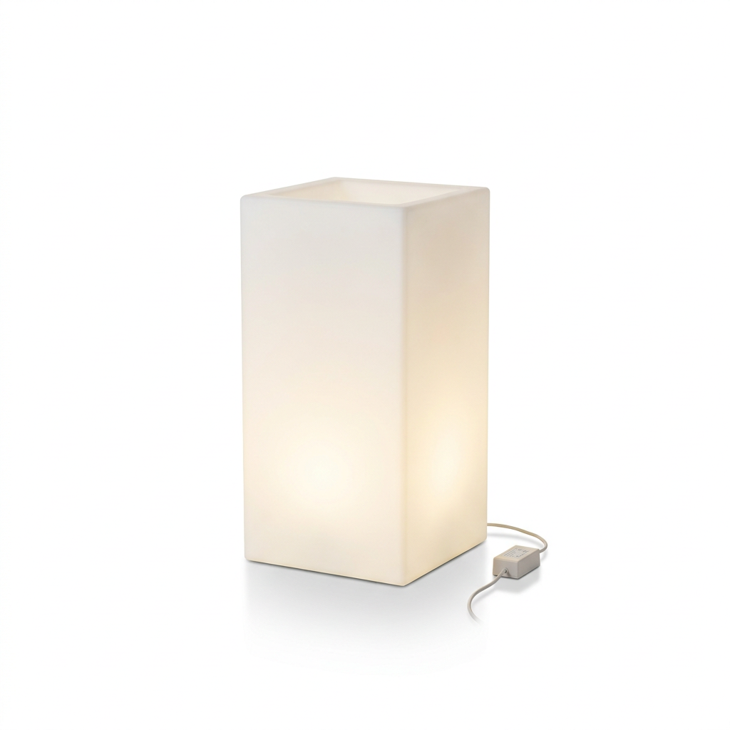 EXPOTEN KL-03889 цветочный горшок, белый/тёплый белый, с драйвером