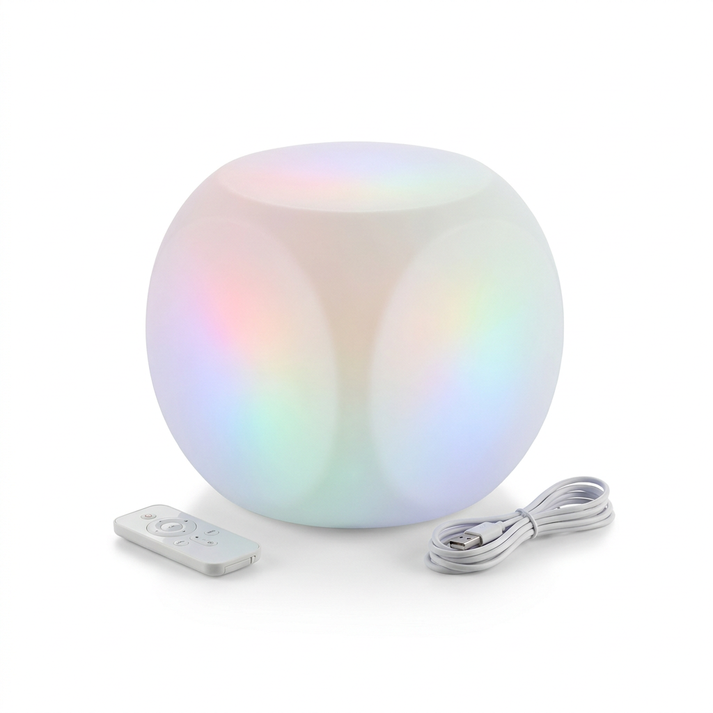 EXPOTEN KL-03912 настольная лампа, RGB, с пультом, с аккумулятором