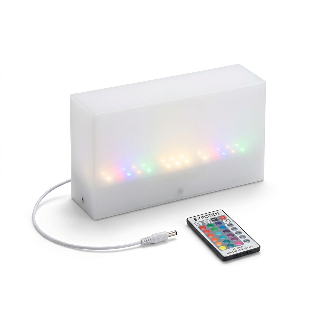 EXPOTEN KL-03921 настенный светильник, RGB, 16 цветов, с пультом, без аккумулятора