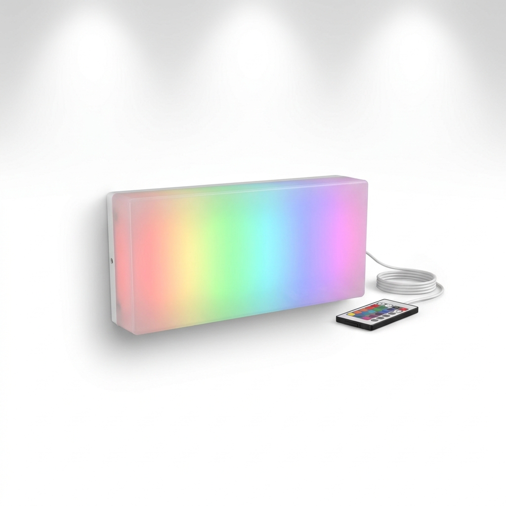 EXPOTEN KL-03925 настенный светильник, RGB 16 цветов, с пультом, питание от сети
