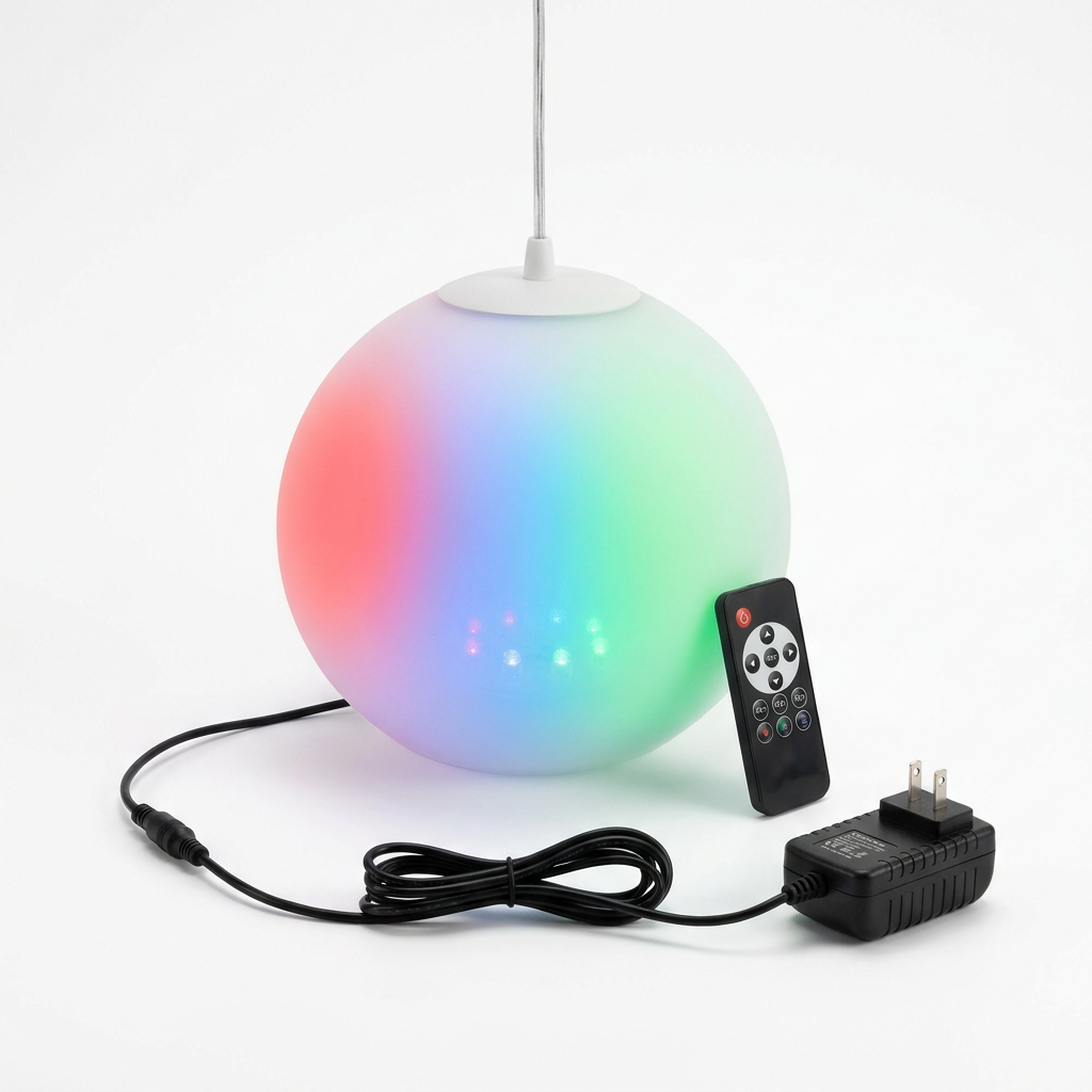 EXPOTEN KL-03934 светодиодный шар, RGB 16 цветов, с пультом