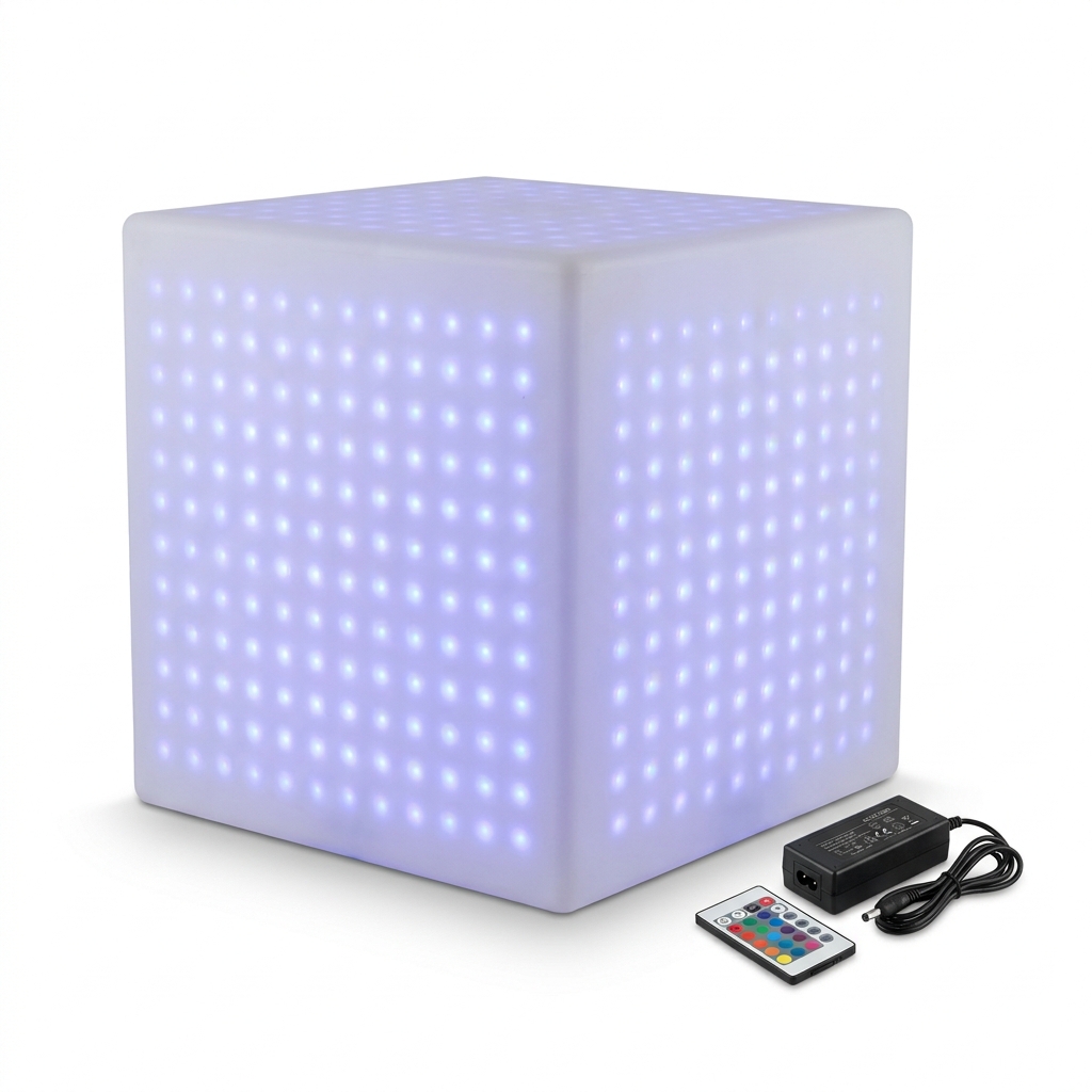 EXPOTEN KL-03952 светодиодный куб, RGB 16 цветов, с пультом
