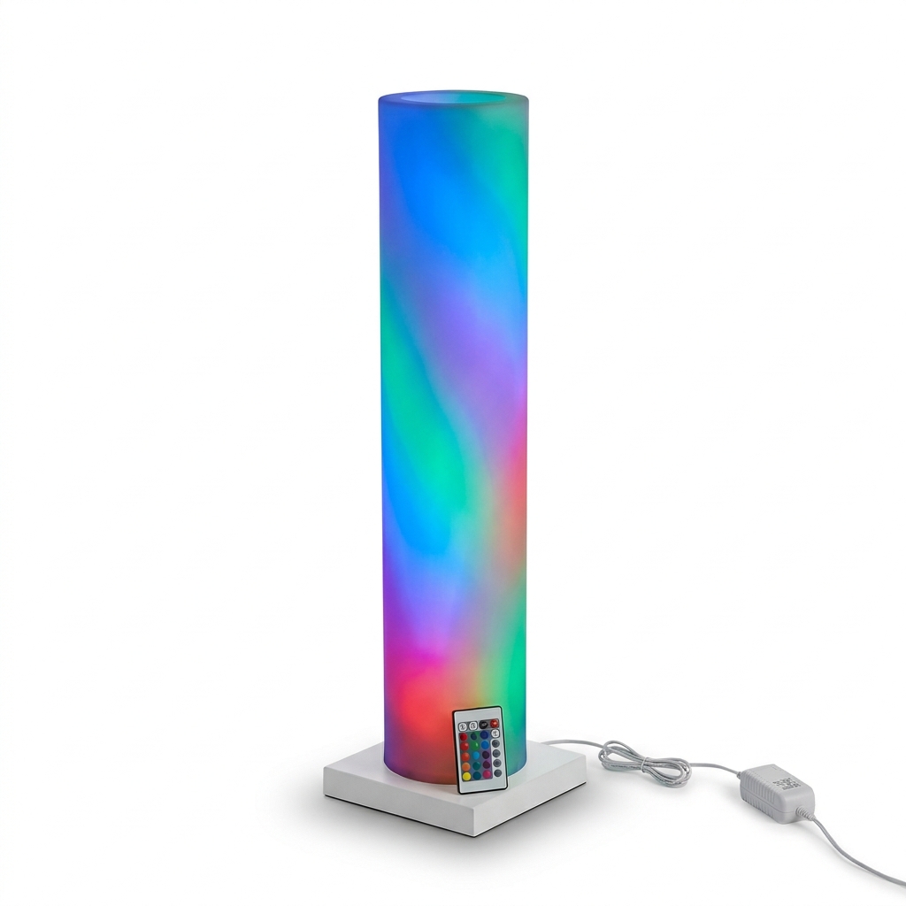 EXPOTEN KL-03959 торшер, RGB 16 цветов, с пультом, с основанием, без аккумулятора, питание от сети
