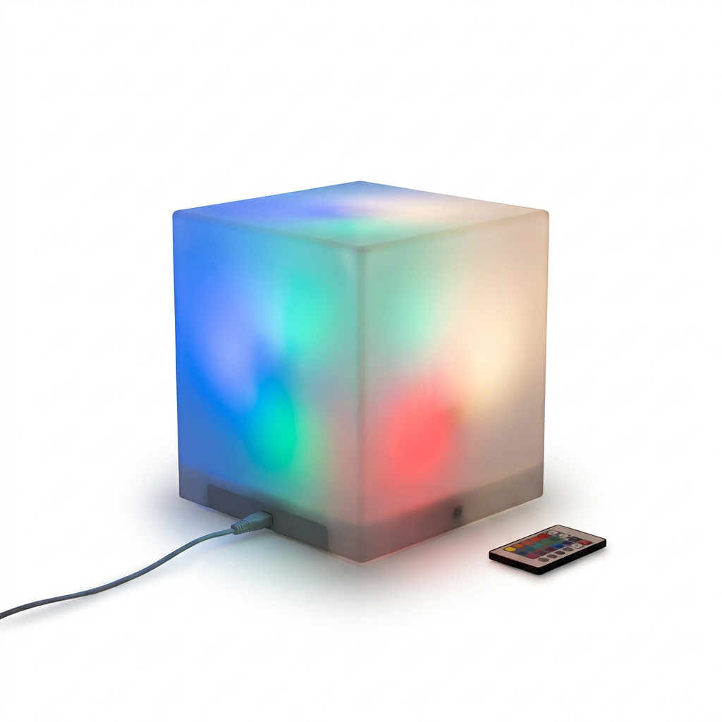 EXPOTEN KL-03982 светодиодный куб, RGB 16 цветов, аккумулятор