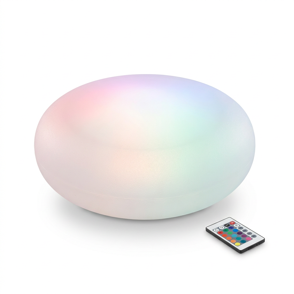 EXPOTEN KL-03998 светодиодный плоский шар RGB+W пульт аккумулятор