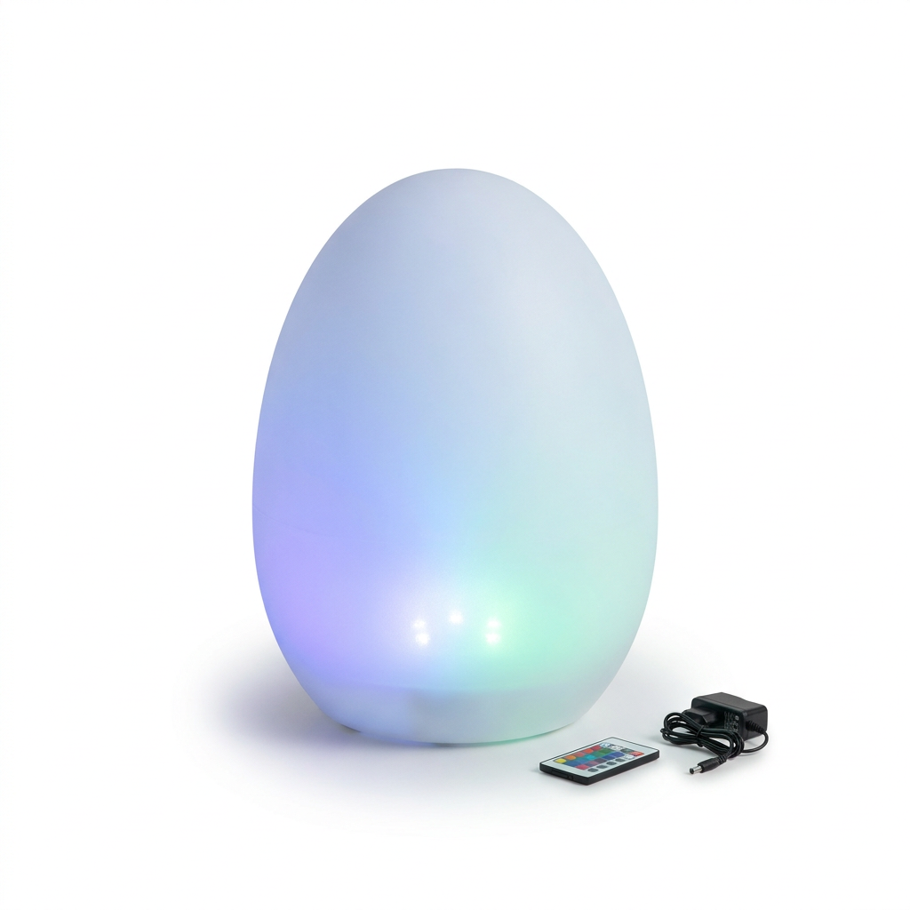 EXPOTEN KL-04010 светодиодная лампа-яйцо, RGB, с пультом