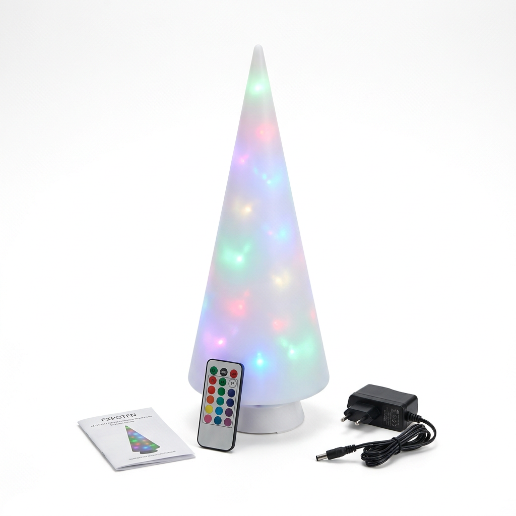 EXPOTEN KL-04020 ёлка светодиодная, RGB, с пультом, с аккумулятором, с зарядкой