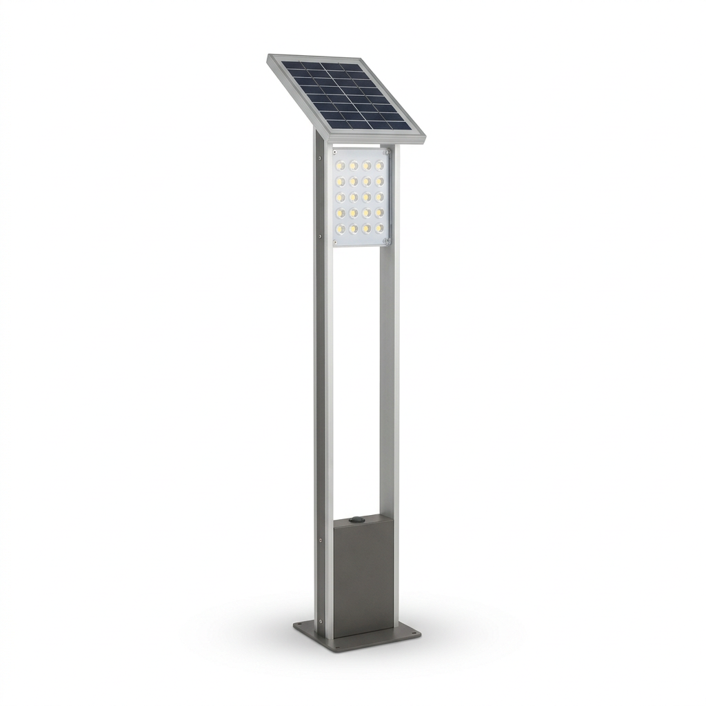 EXPOTEN KL-04047 напольный светильник, тёплый белый, с солнечной батареей, с аккумулятором
