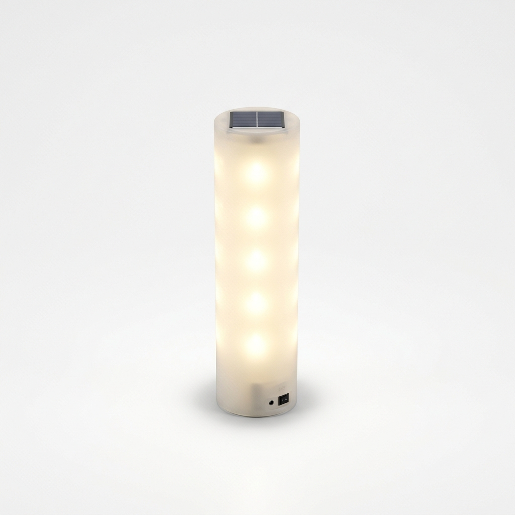 EXPOTEN KL-04053 напольный светильник, тёплый белый, с солнечной батареей, с аккумулятором