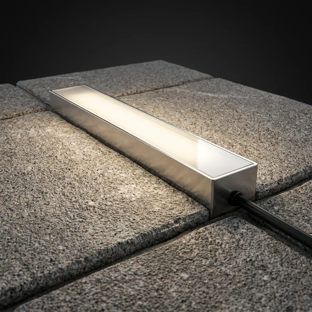 EXPOTEN KL-03583 GROUND-aluminum-L100x50 светодиодная брусчатка 100×50 мм