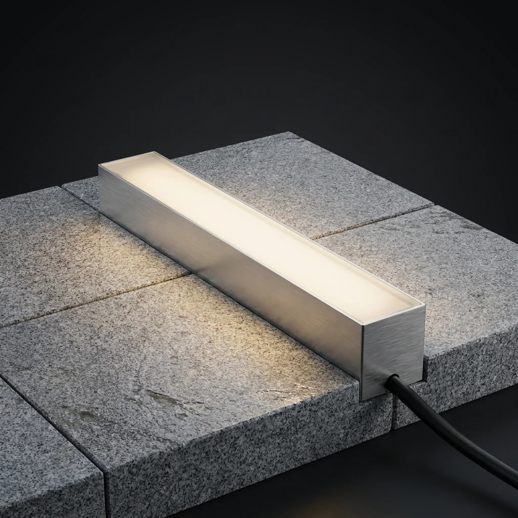 EXPOTEN KL-03588 GROUND-aluminum-L600x50 светодиодная брусчатка 600×50 мм