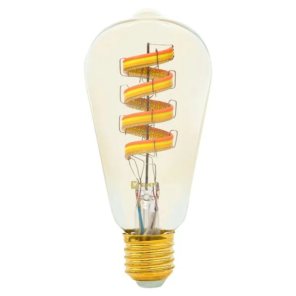 EKF Умная филаментная лампа EKF Connect E27 ST64 RGB — 10.00Вт IP20