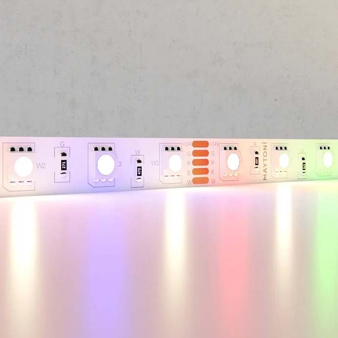Led Strip Светодиодная лента 24В 5050 14,4Вт/м RGB+W 3000K 5м IP20 10176 — 14.40Вт IP20