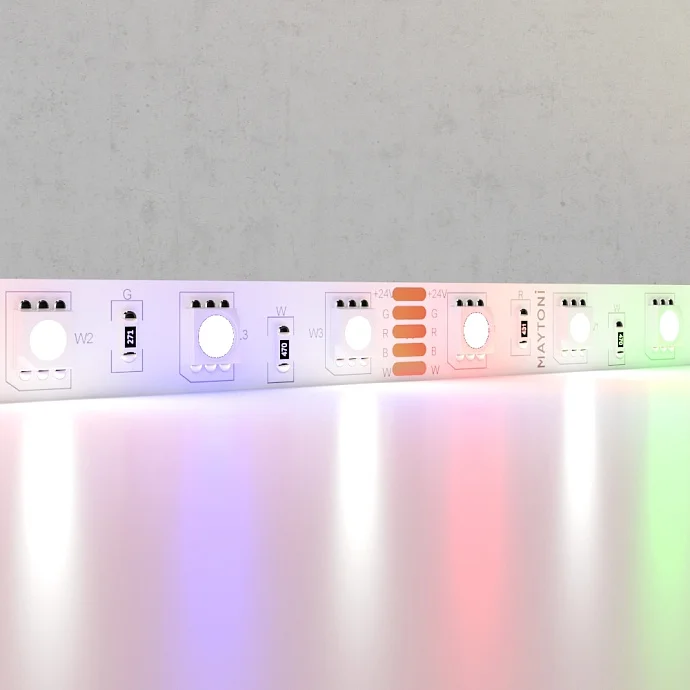 Led Strip Светодиодная лента 24В 5050 14,4Вт/м RGB+W 6000K 5м IP20 10178 — 14.40Вт IP20