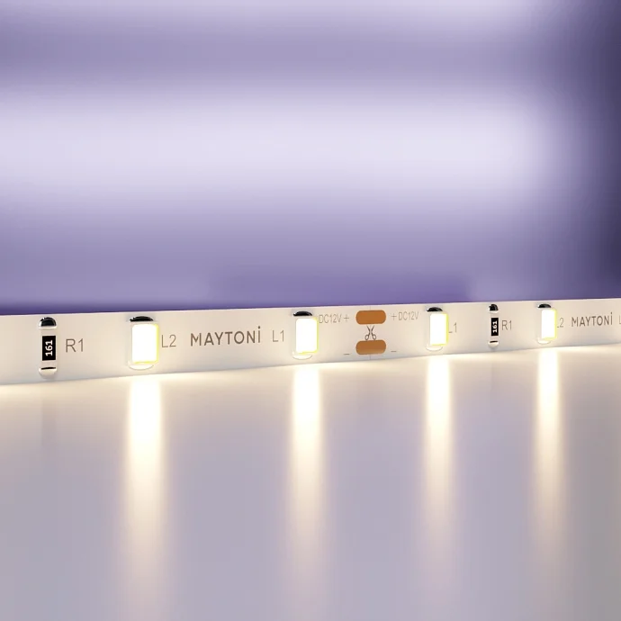 Led Strip Светодиодная лента 12В 2835 4,8Вт/м 3000K 5м IP20 5мм 20007 — 4.80Вт IP20