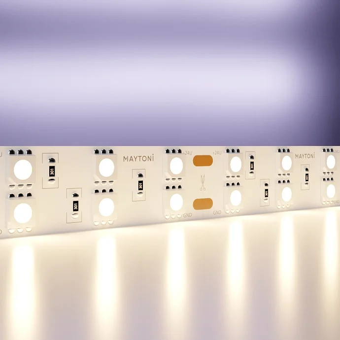 Led Strip Светодиодная лента 24В 5050 28,8Вт/м 3000K 5м IP20 15мм 20034 — 28.80Вт IP20