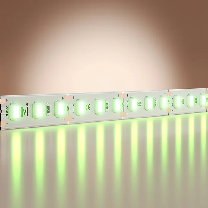 Led Strip Светодиодная лента 12В 2835 9,6Вт/м Green 5м IP 20 201172 — 9.60Вт IP20