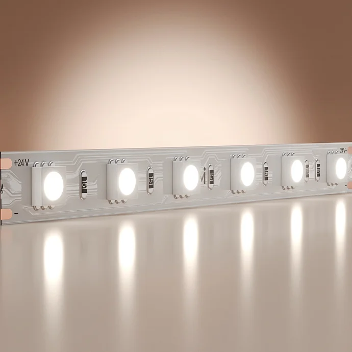 Led Strip Светодиодная лента 24В 5050 14,4Вт/м 6000K 5м IP 20 201191 — 14.40Вт IP20