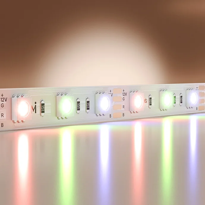 Led Strip Светодиодная лента 12В 5050 14,4Вт/м RGB 5м IP 20 201195 — 14.40Вт IP20