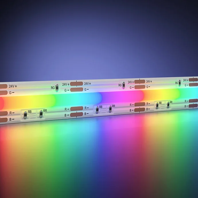 Led Strip Светодиодная лента 24В COB 14Вт/м RGB 5м IP 20 201217 — 14.00Вт IP20