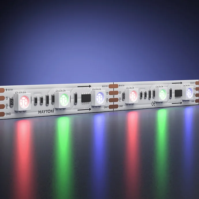 Led Strip Светодиодная лента 12В 5050 14,4Вт/м RGB 5м IP 20 201242 — 14.40Вт IP20