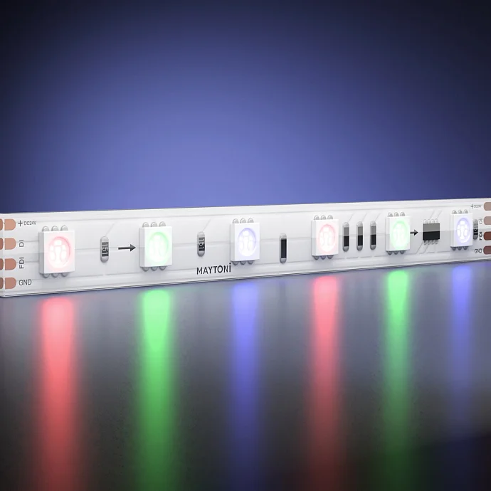 Led Strip Светодиодная лента 24В 5050 14,4Вт/м RGB 5м IP 67 201248 — 14.40Вт IP67