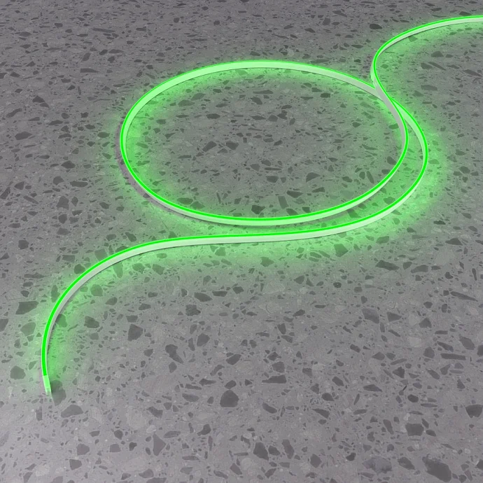 Led Strip Гибкий неон 10x4 24В 9,6 Вт/м Green IP67 5м 432040 — 9.60Вт IP67
