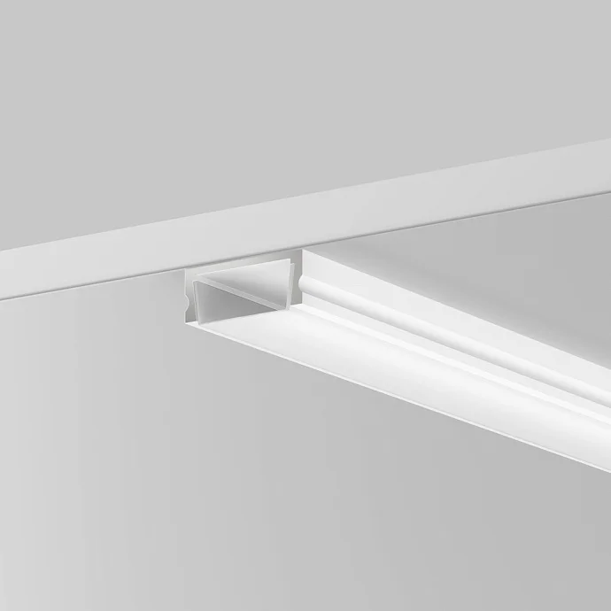 Led Strip Алюминиевый профиль накладной 15x6 (Белый, 2 м), ALM-001-W-2M — IP20