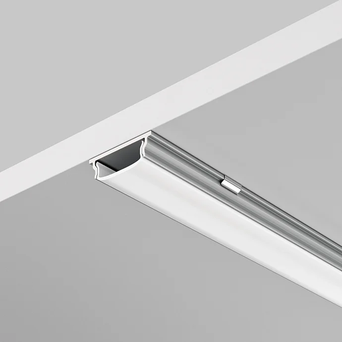 Led Strip Алюминиевый профиль накладной 18x6 (Серебро, 2 м), ALM-1806-S-2M —  IP20