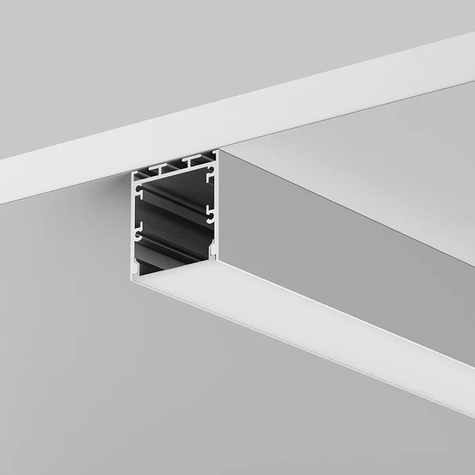 Led Strip Алюминиевый профиль накладной-подвесной 35x35 (Серебро, 3 м), ALM-3535BT-S-3M — IP20