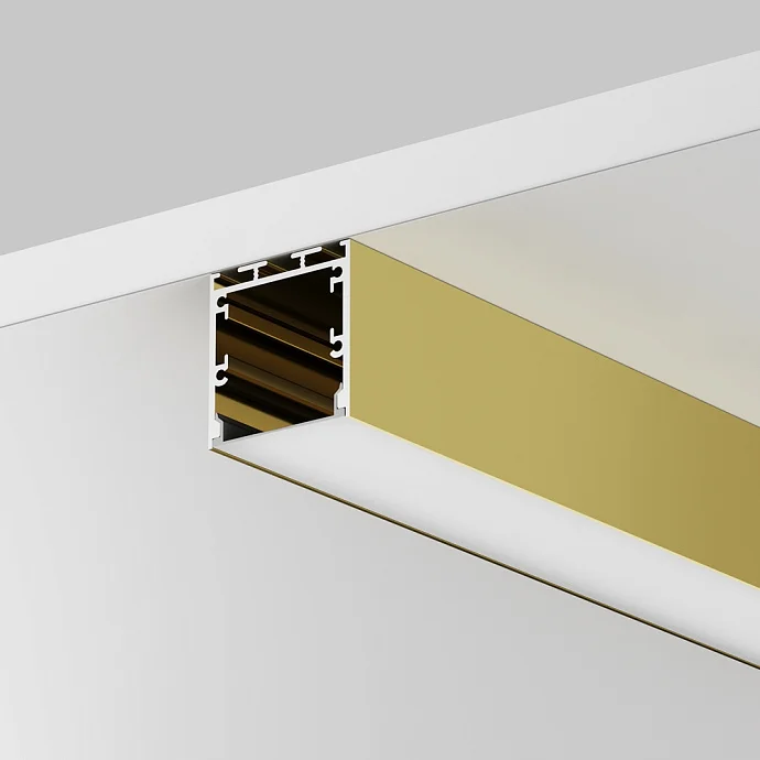 Led Strip Алюминиевый профиль накладной-подвесной 35x35 (Латунь, 2 м), ALM-3535BT-BR-2M —  IP20