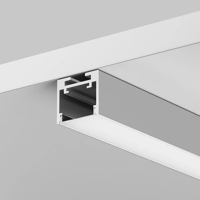 Led Strip Алюминиевый профиль накладной-подвесной 25x22 (Серебро, 2 м), ALM-2522-S-2M —  IP20
