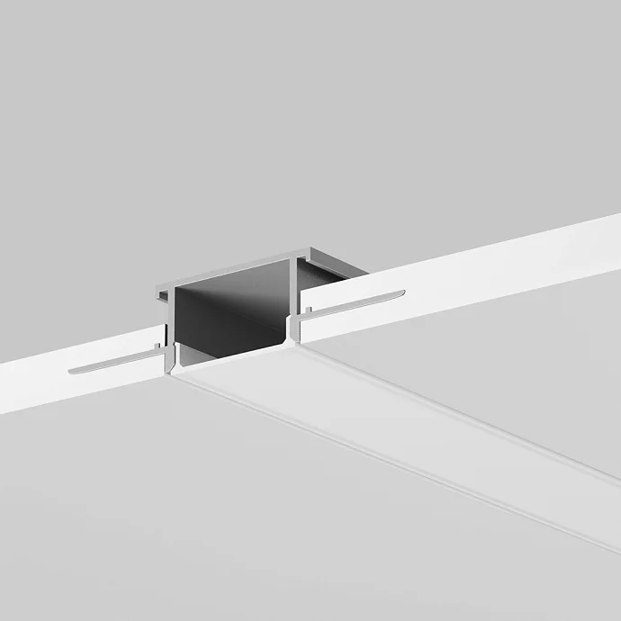 Led Strip Алюминиевый профиль встраиваемый скрытого монтажа 61x14 (Серебро, 3 м), ALM-011-S-3M — IP20