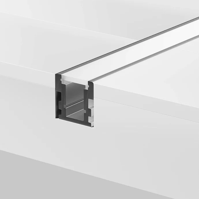 Led Strip Алюминиевый профиль встраиваемый в пол 26x26 (Серебро, 2 м), ALM-2626-S-2M —  IP20