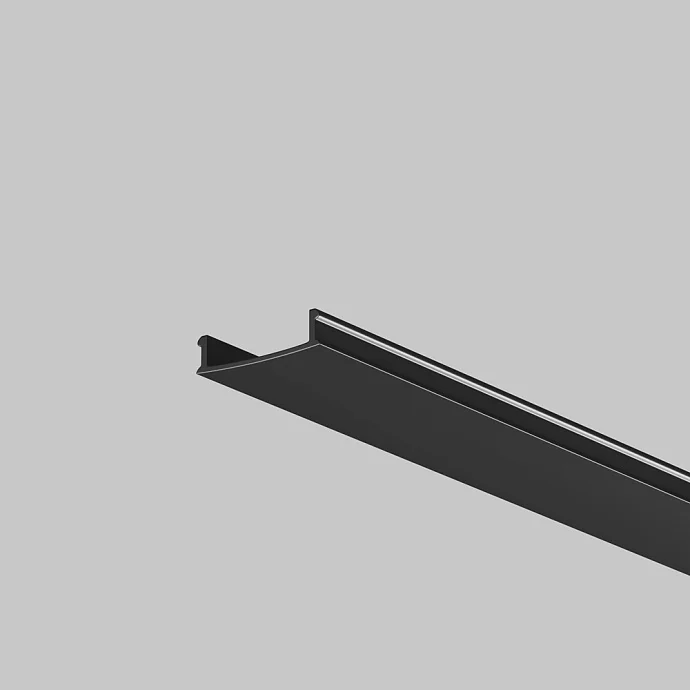Led Strip Рассеиватель для профиля 61×14 (Чёрный, 2 м), ALM-6114-B-DF-2M —  IP20