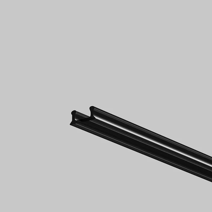 Led Strip Рассеиватель для профиля 08×09 (Чёрный, 2 м), ALM-0809-B-DF-2M —  IP20