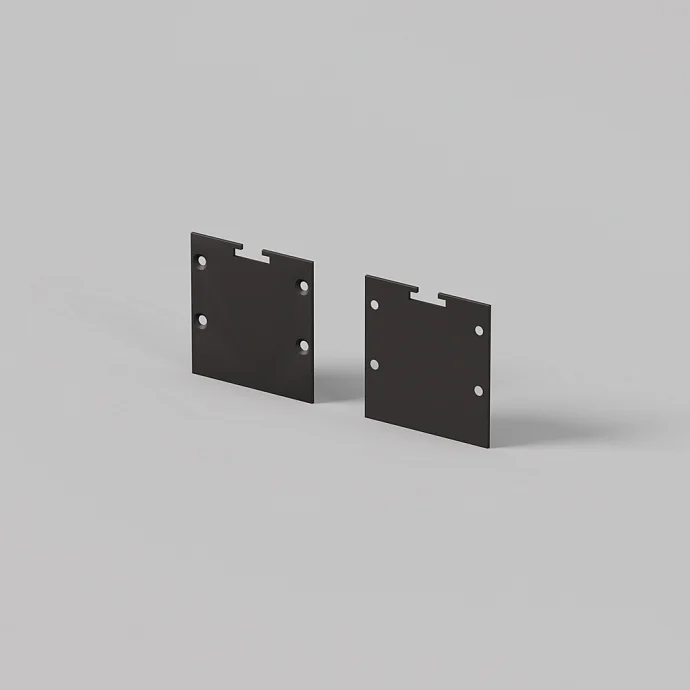 Led Strip Комплект заглушек (для профиля 35×35) 2 шт., ALM-3535BT-B-EC — IP20